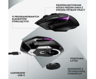 LOGITECH G502 X PLUS Czarna - 1066485 - zdjęcie 12